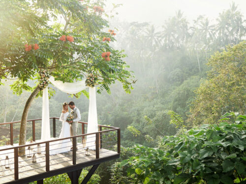Forest deck Jungle Elopement in Ubud