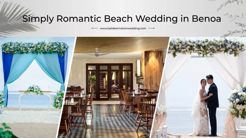 Simply Romantic Beach Wedding in Benoa