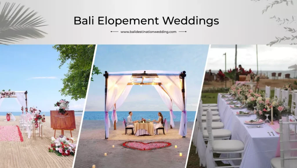 Bali Elopement Weddings