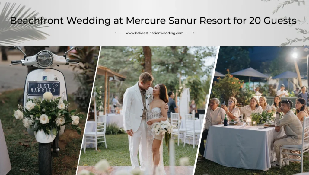 Beachfront Wedding at Mercure Sanur Resort for 20 Guests