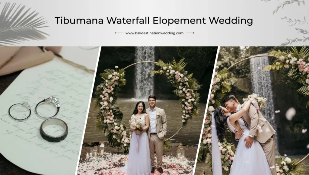 Tibumana Waterfall Elopement Wedding