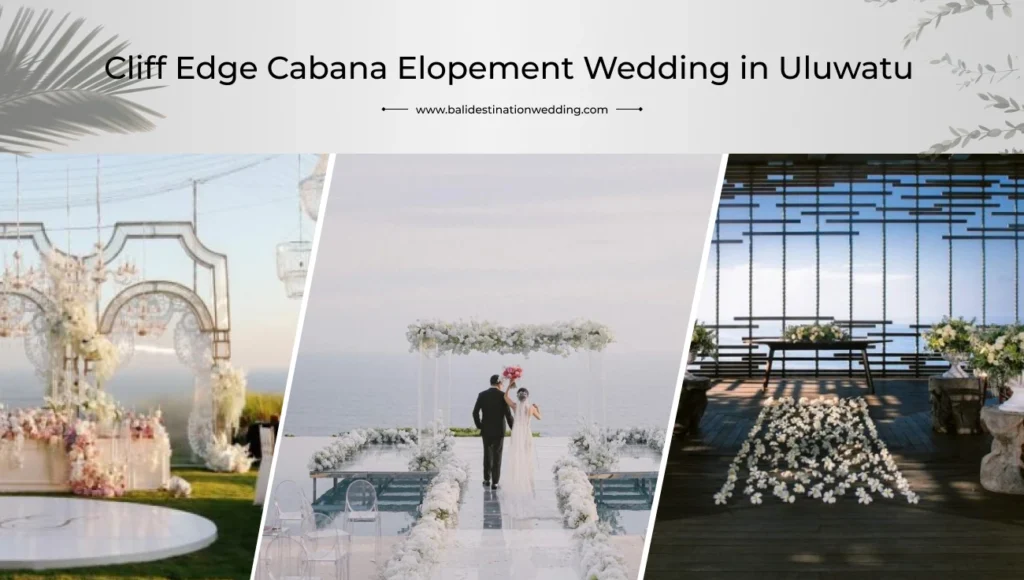 Cliff Edge Cabana Elopement Wedding in Uluwatu